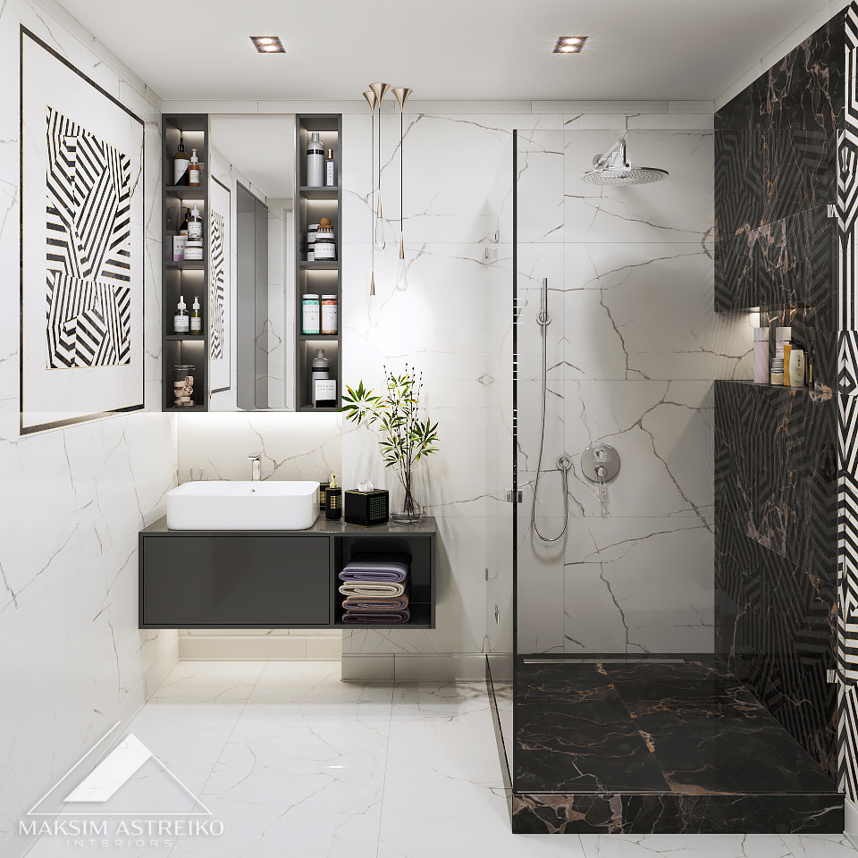 Современный интерьер с элементами арт деко