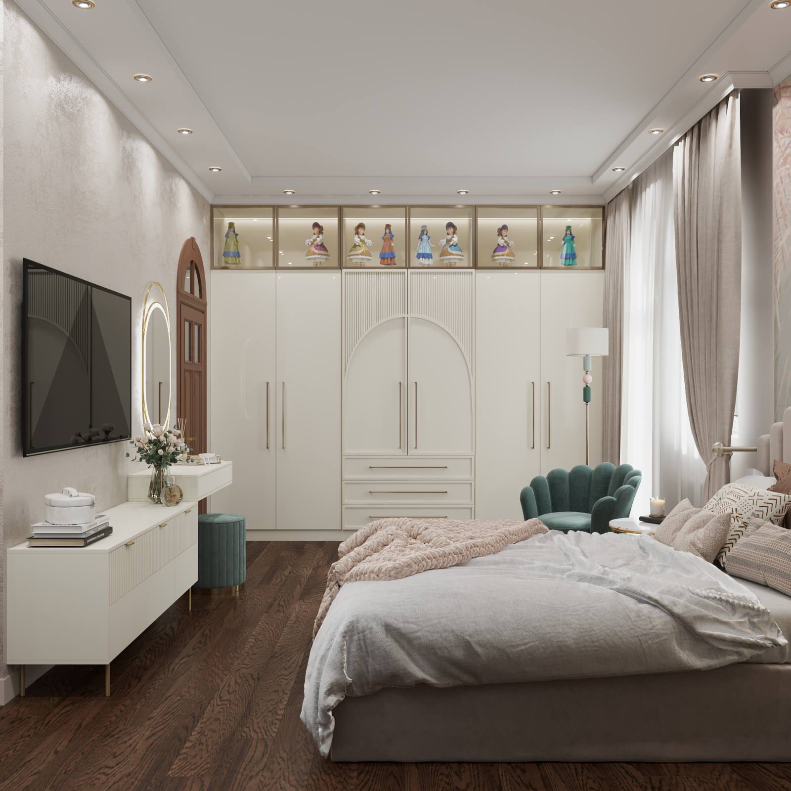 2023г. Интерьер частного дома 350 м2 в г. Новосибирск