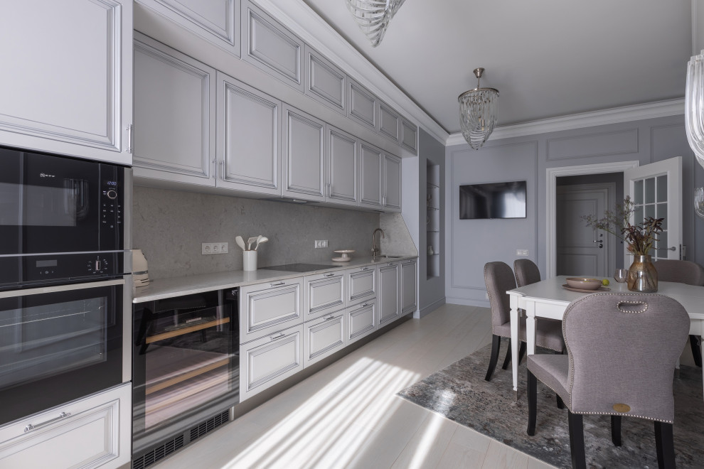 Четырехкомнатная квартира в стиле неоклассика 164 м2