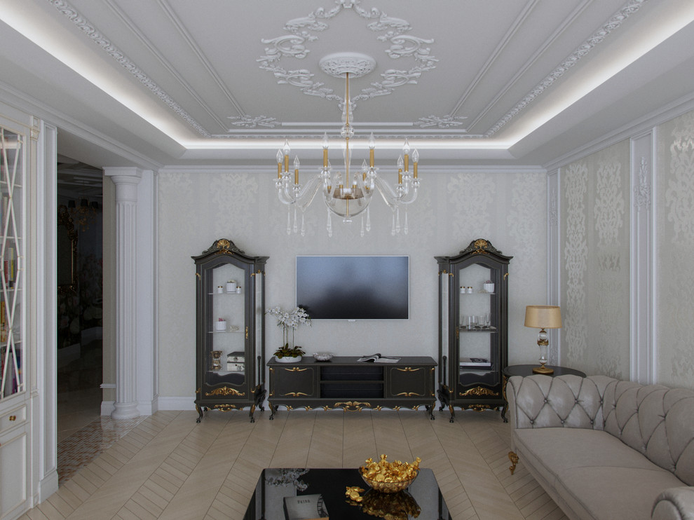 под облаками