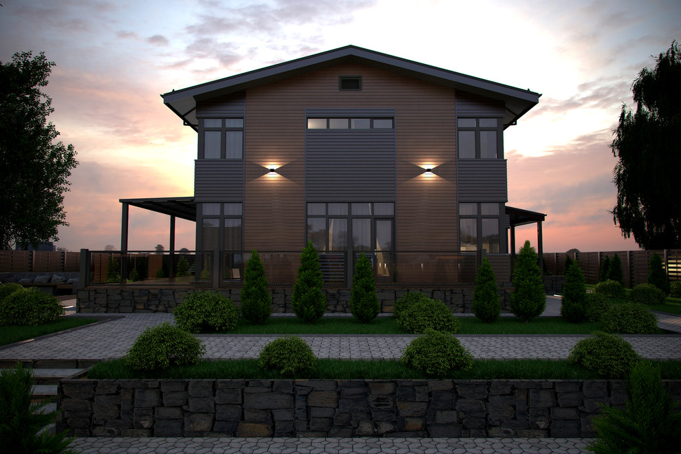 Частный двухэтажный жилой дом