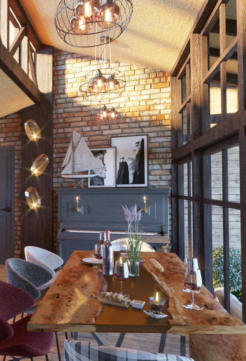 Проект загородного дома Loft Dacha