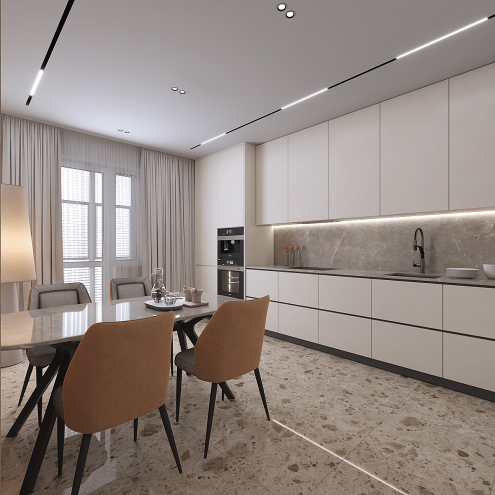 Геометрия комфорта. Квартира в современном стиле: 3-комнатная квартира 86 м2