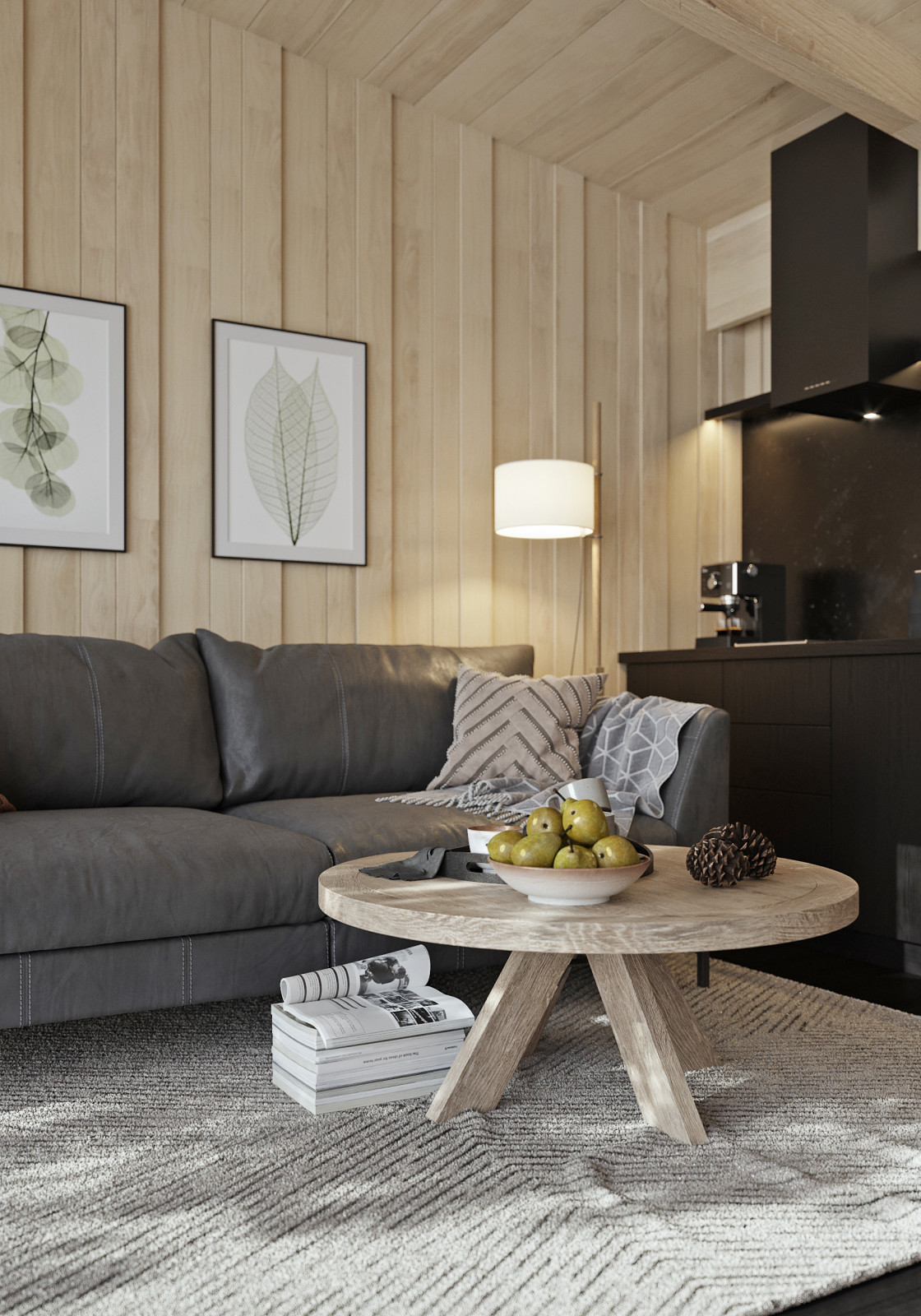 Гостевой дом с камином