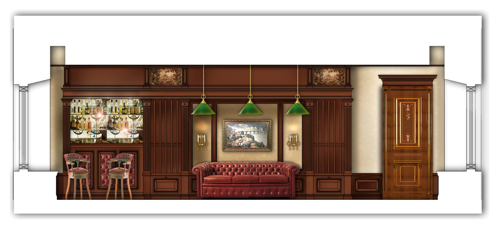 Интерьер частного жилого дома