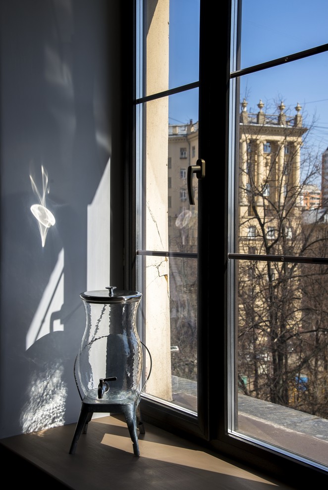 Houzz тур: Квартира с деревенской атмосферой и оленьими рогами