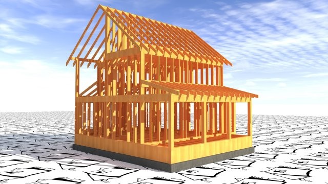 Каркасный индивидуальный дом на бетонном ленточном фундаменте [016.14]