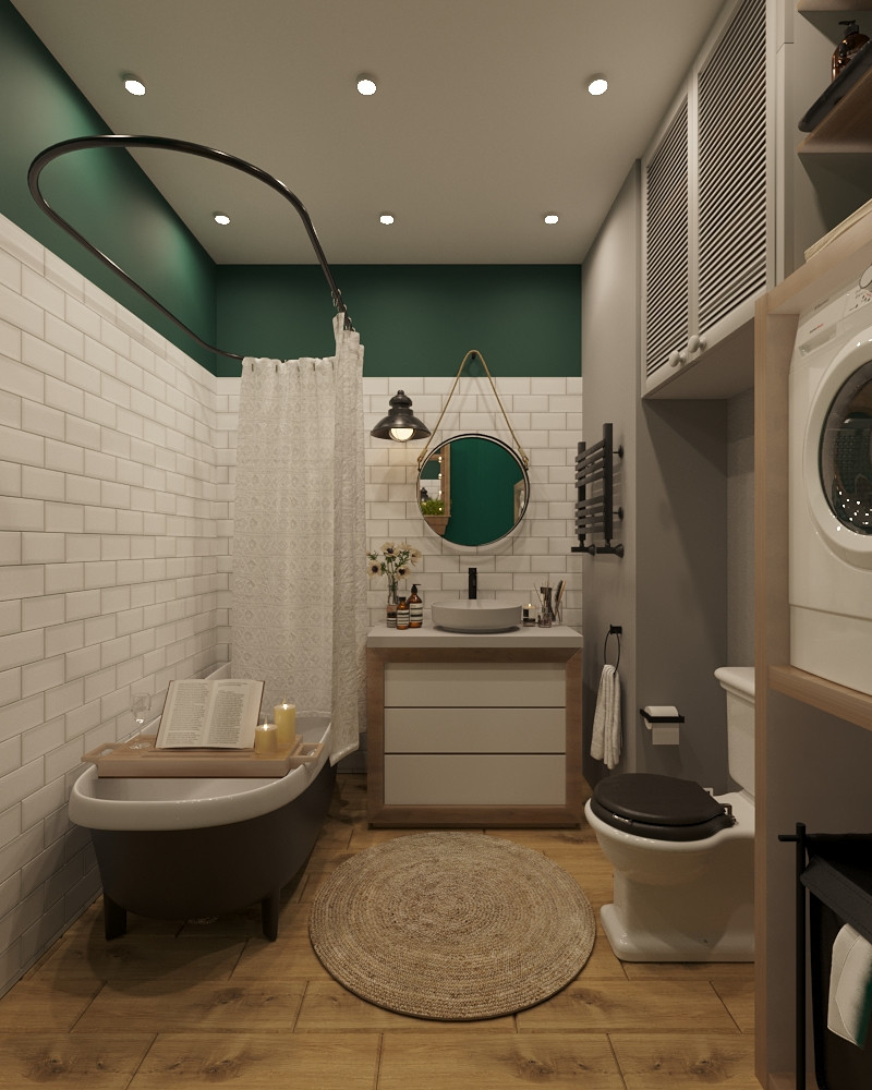 Обложка проекта: Ванная комната в городской квартире
