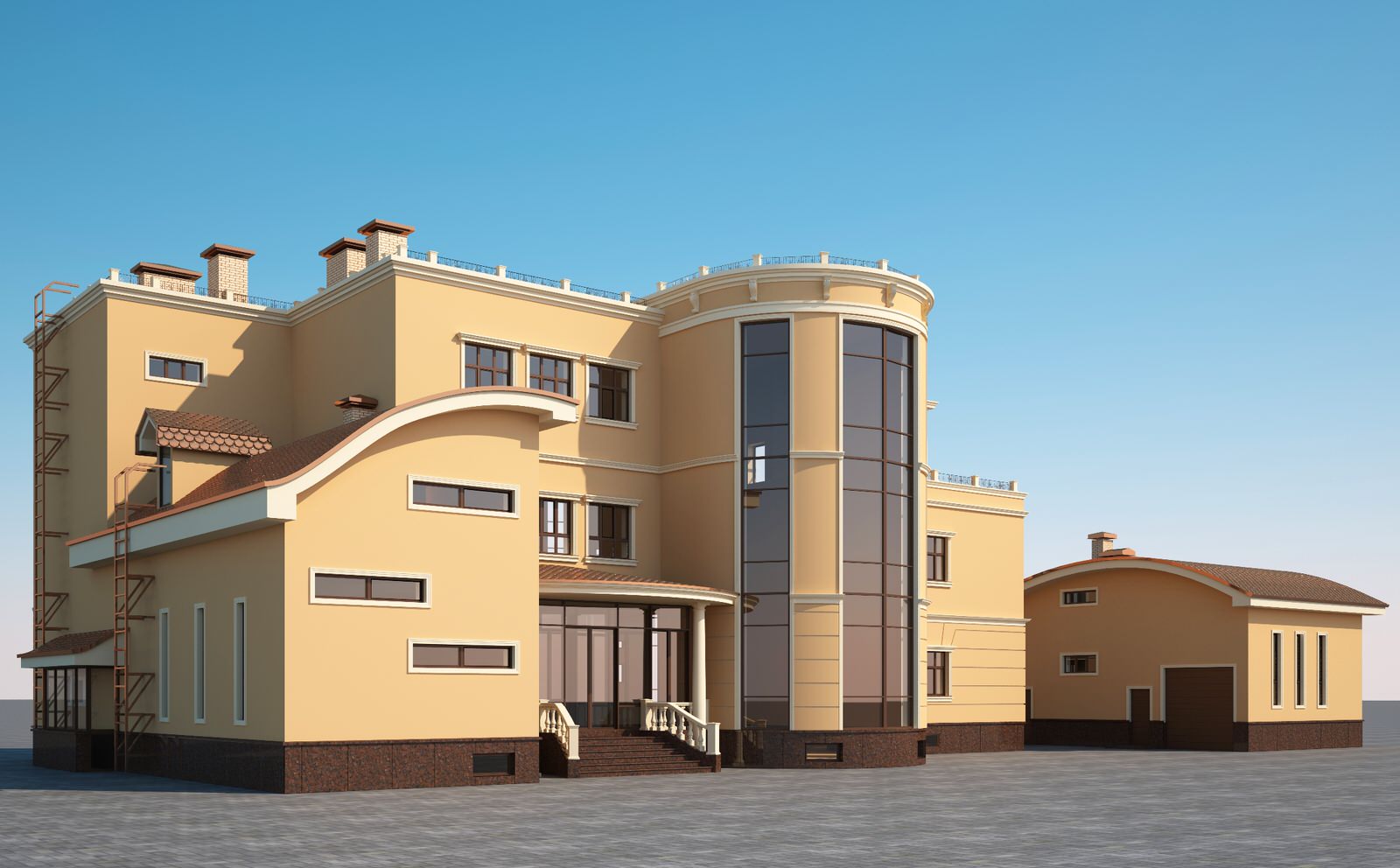 Архитектурный проект коттеджа 1000 кв.м