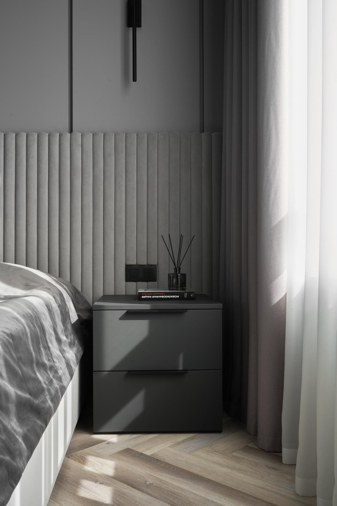 Дизайн проект квартиры 180м2  ЖК "Бульварный  переулок ". Спальная Сына