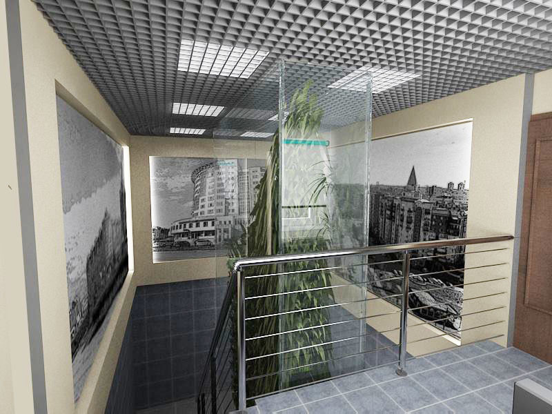 Офисы, кабинеты, лестничные марши, фасады