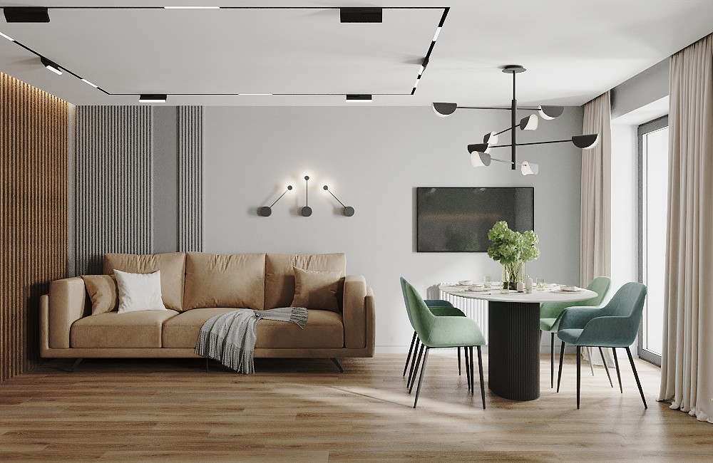 Обложка проекта: Кухня-гостиная 3