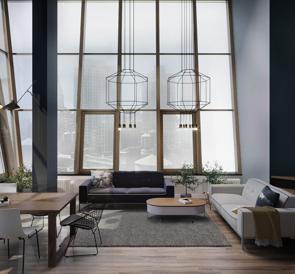 Обложка проекта: Проект двухэтажной квартиры "Окна в Нью-Йорк, Премия ADD AWARDS 2018