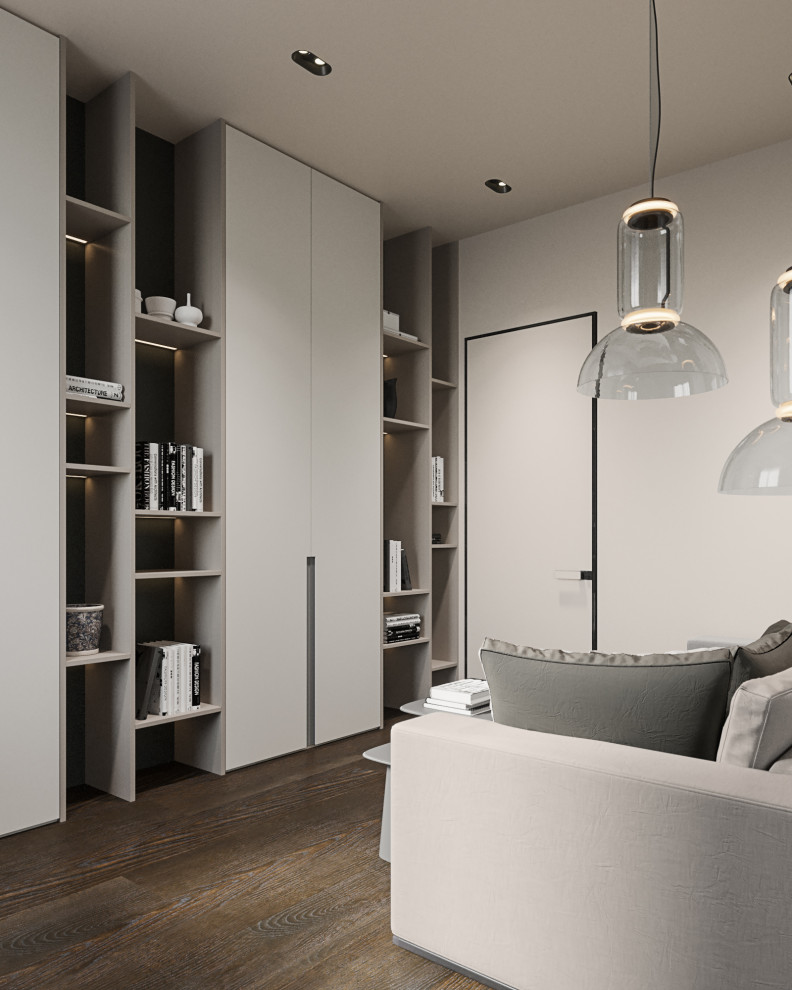 Студия в современном стиле в колониальных тонах