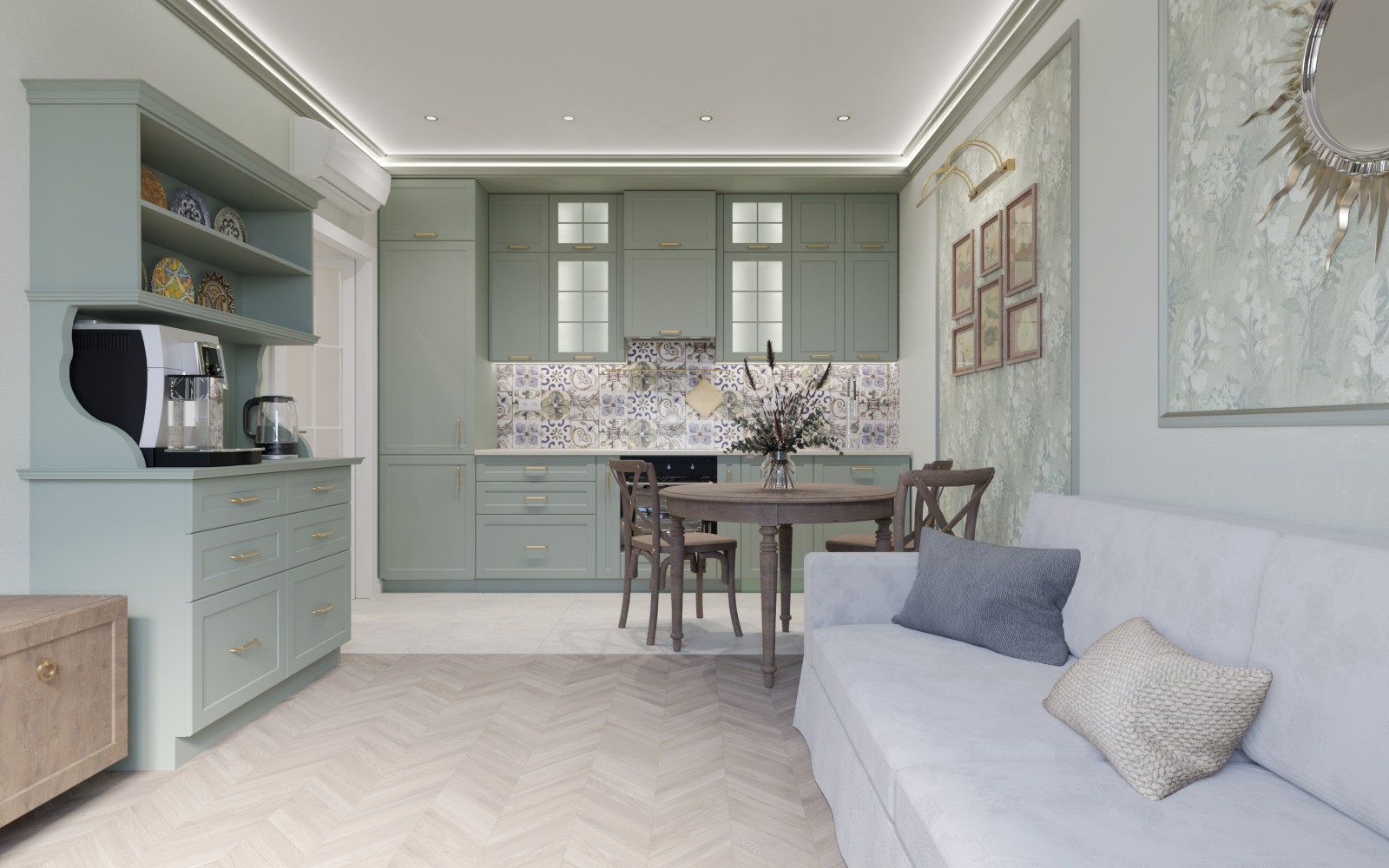 Кухня в средиземноморском стиле