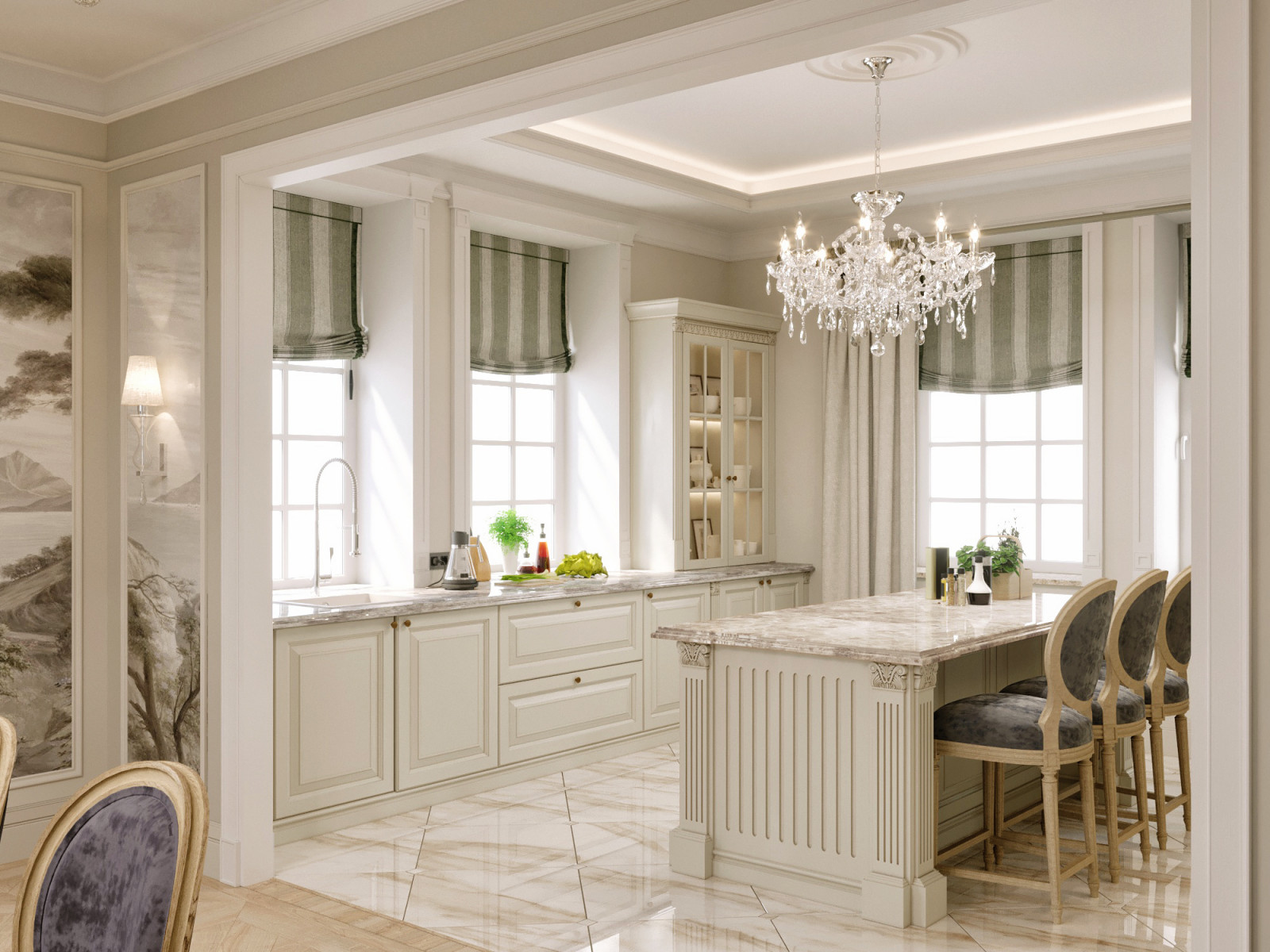 Загородный дом в классическом стиле 370 м.кв