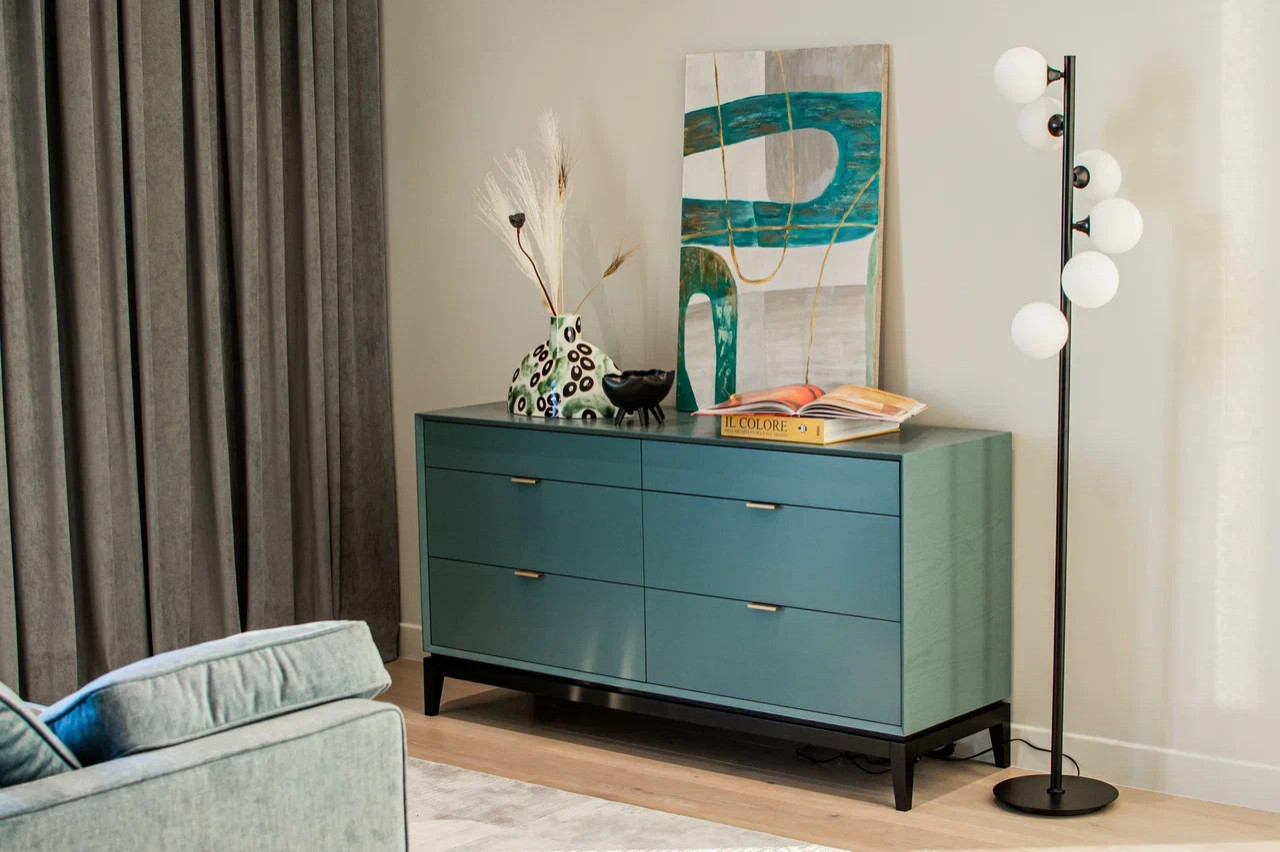 Дизайн интерьера апартаментов в Neva Towers, Москва-Сити (40 м2)