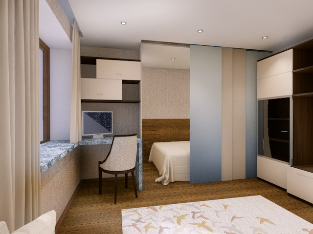 Гостиная - спальня в Великом Новгороде