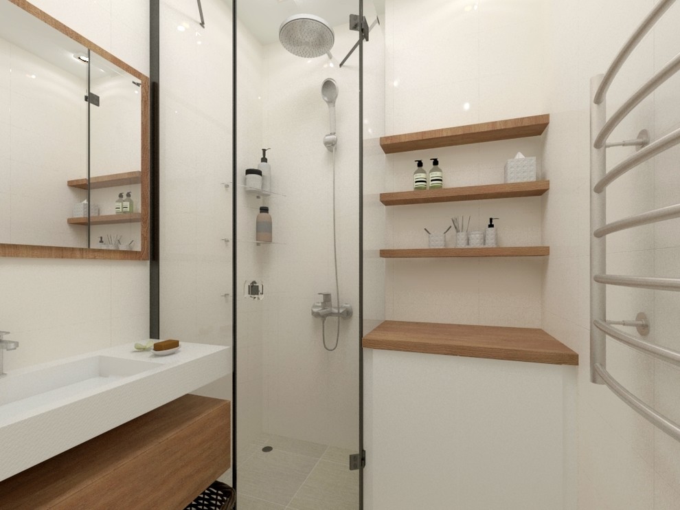 Дизайн-проект квартиры студии в современном стиле