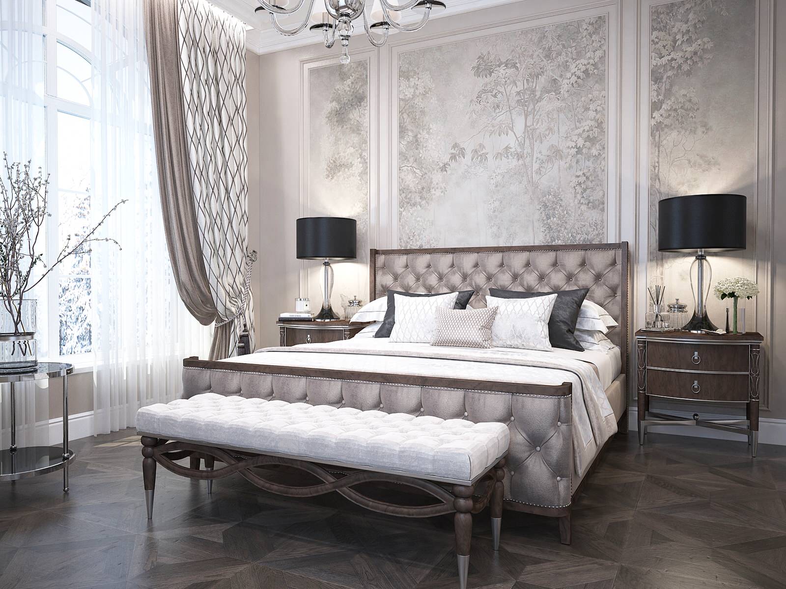 Гостевая спальня в доме с видом на Волгу