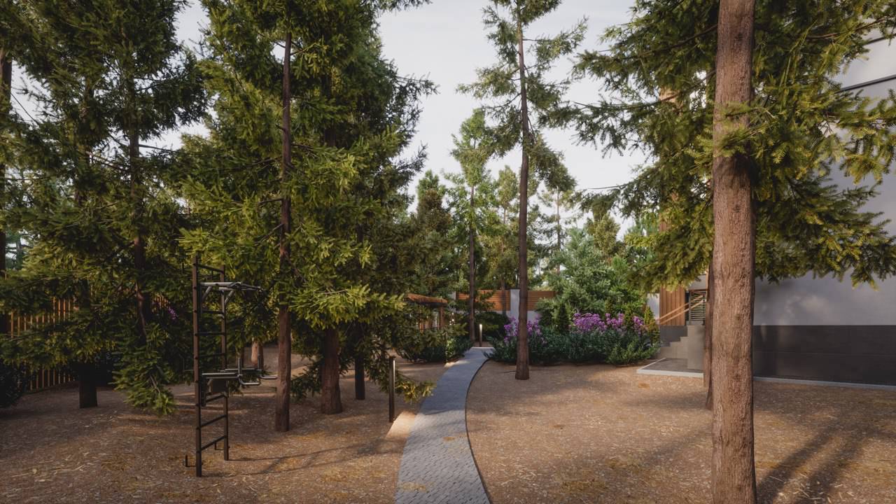 Реконструкция современного дома (лето)