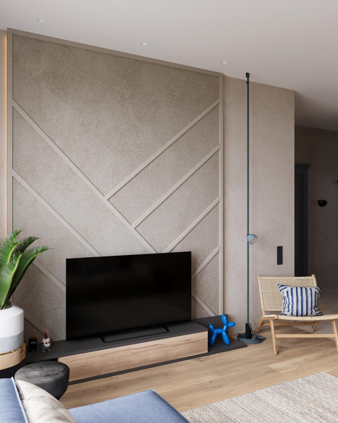 Проект однокомнатной квартиры в Санкт-Петербурге, очень самобытный