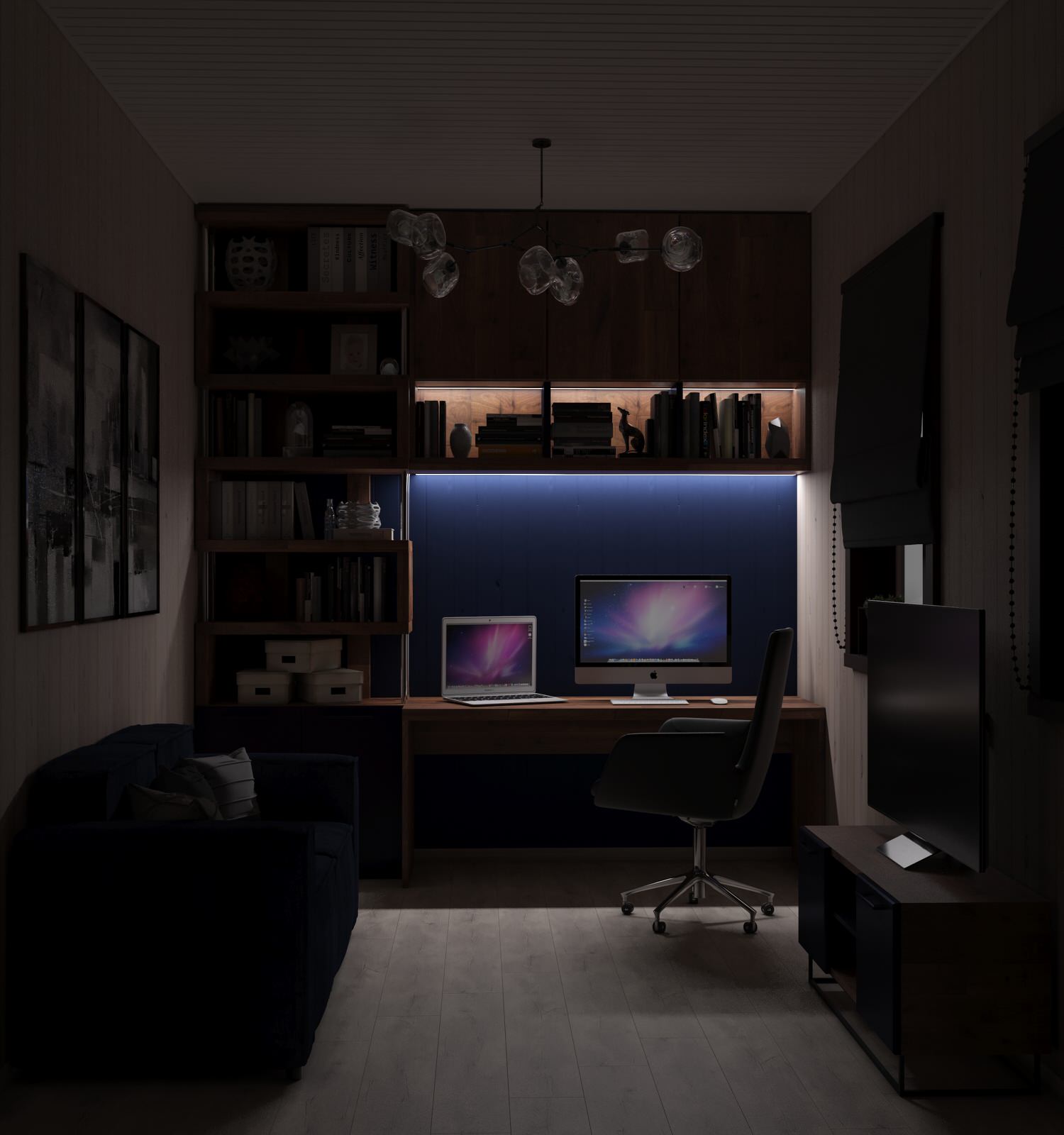 Рабочий кабинет в частном доме в с. Патроны