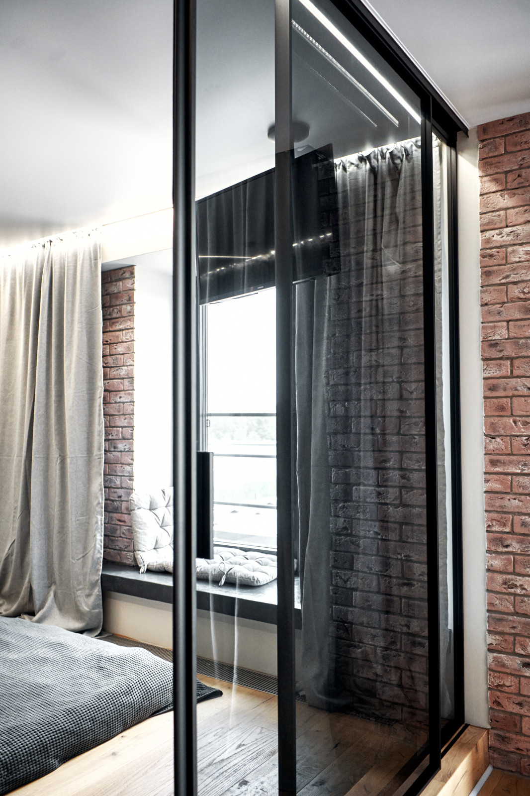 Угловая интерьерная перегородка raumplus