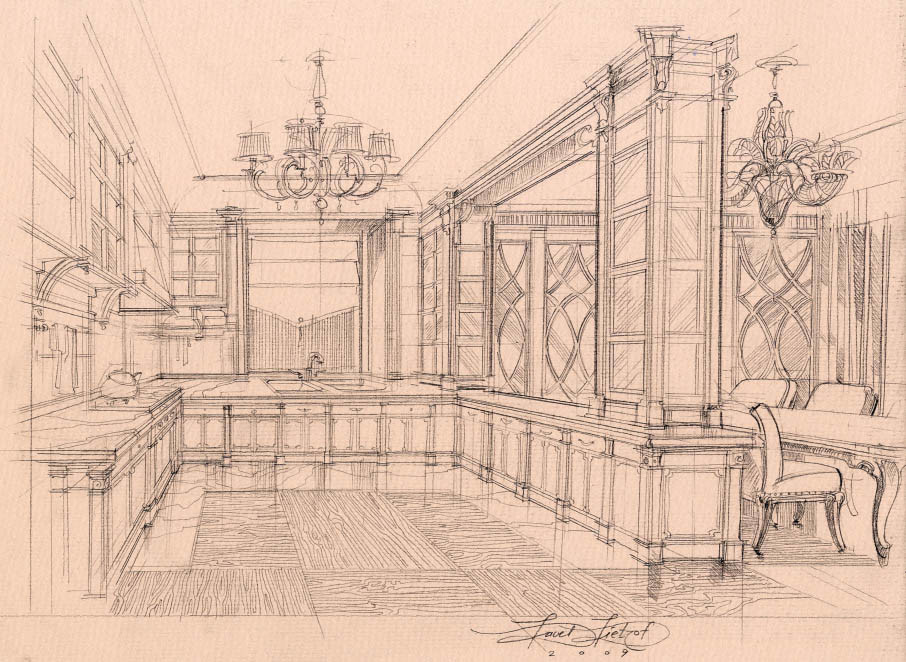 Эскизы - дизайн интерьера