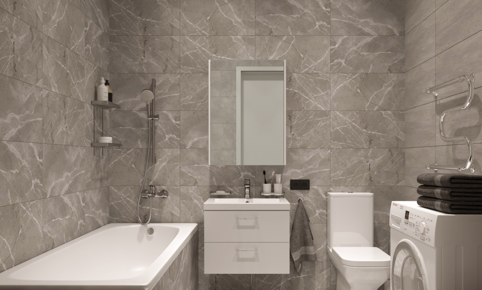 Типовой проект 1 бюджетного ремонта от застройщика.