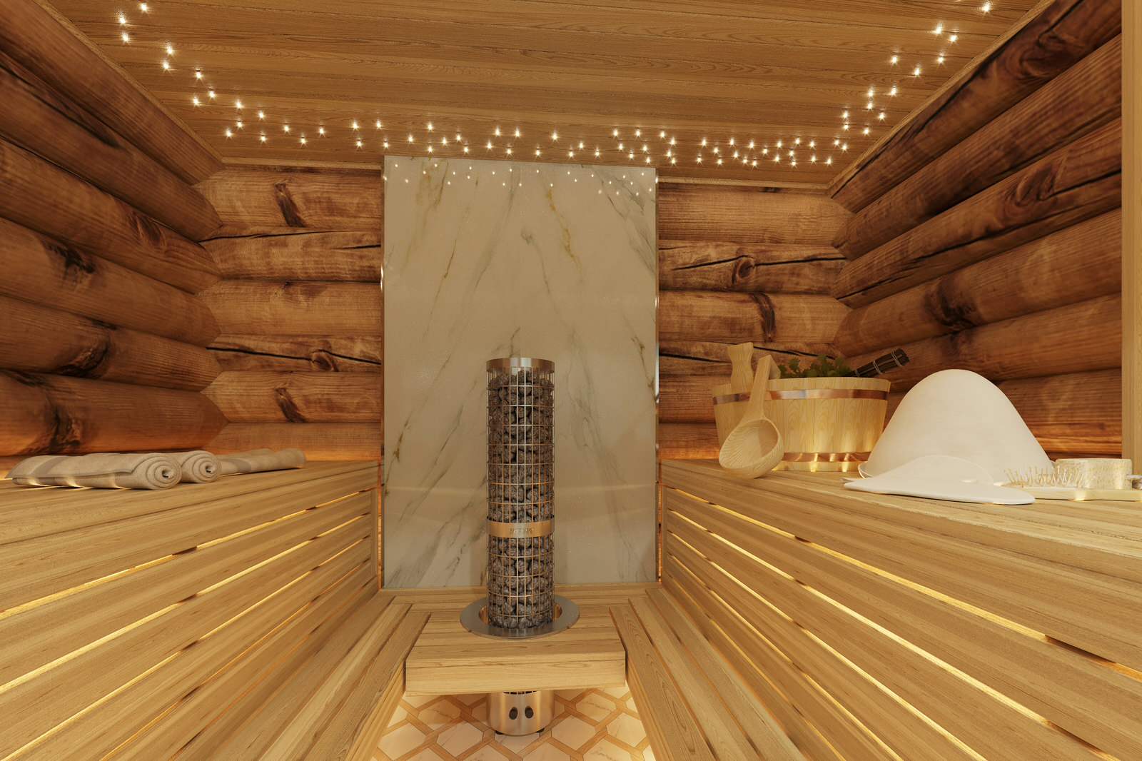 Дизайн интерьера сауны