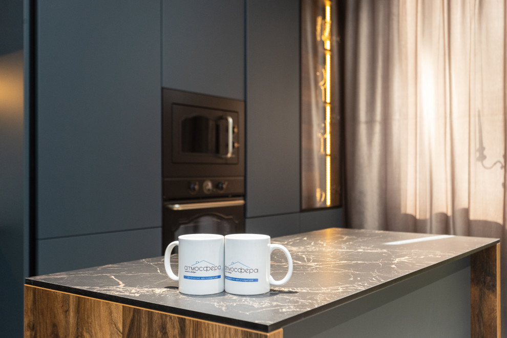 Современная куня с островом