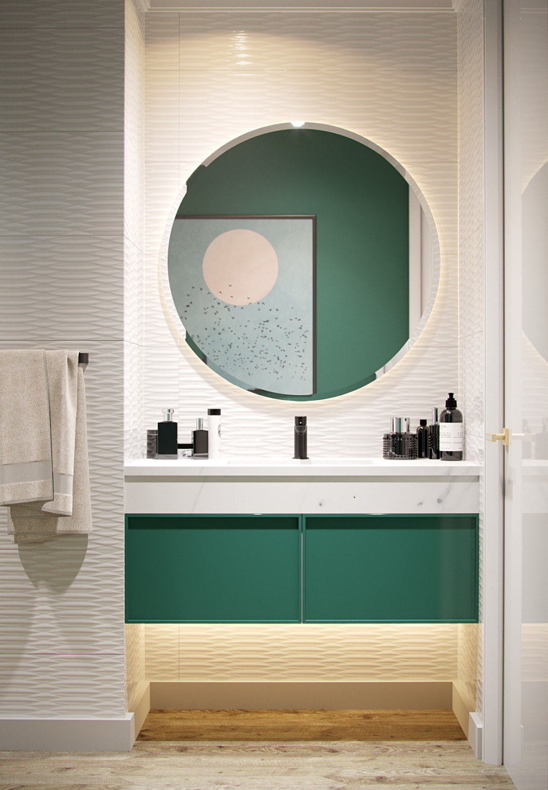 Гостевой сан. узел в современном стиле