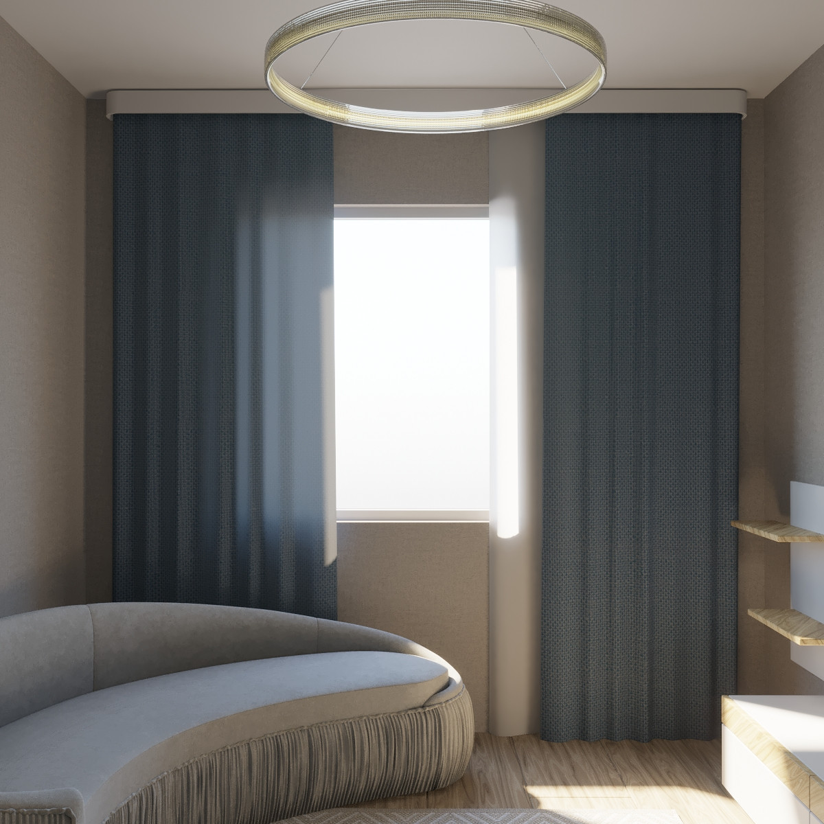 Визуализация мини-спальни