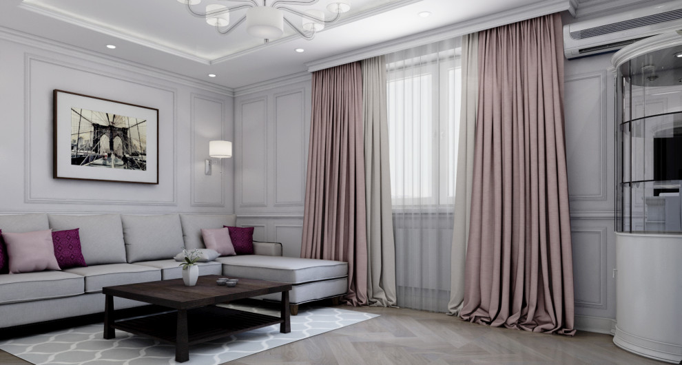 3х-комн. квартира для семьи в стиле неоклассика