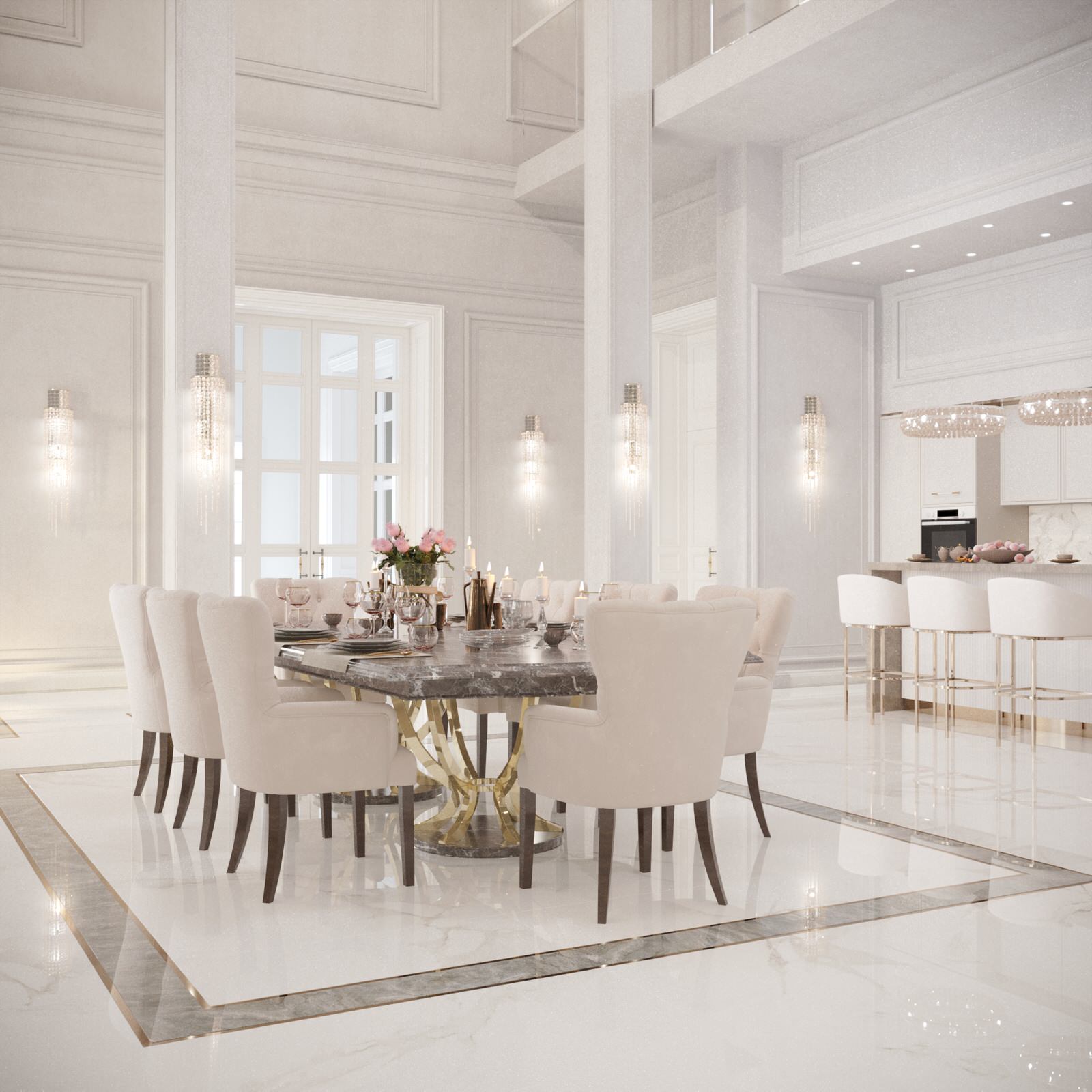 Дизайн интерьера дома 600 кв.м