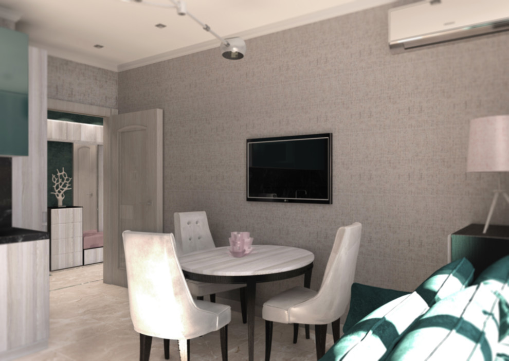 Дизайн проект 1-но комнатной квартиры для сдачи в аренду