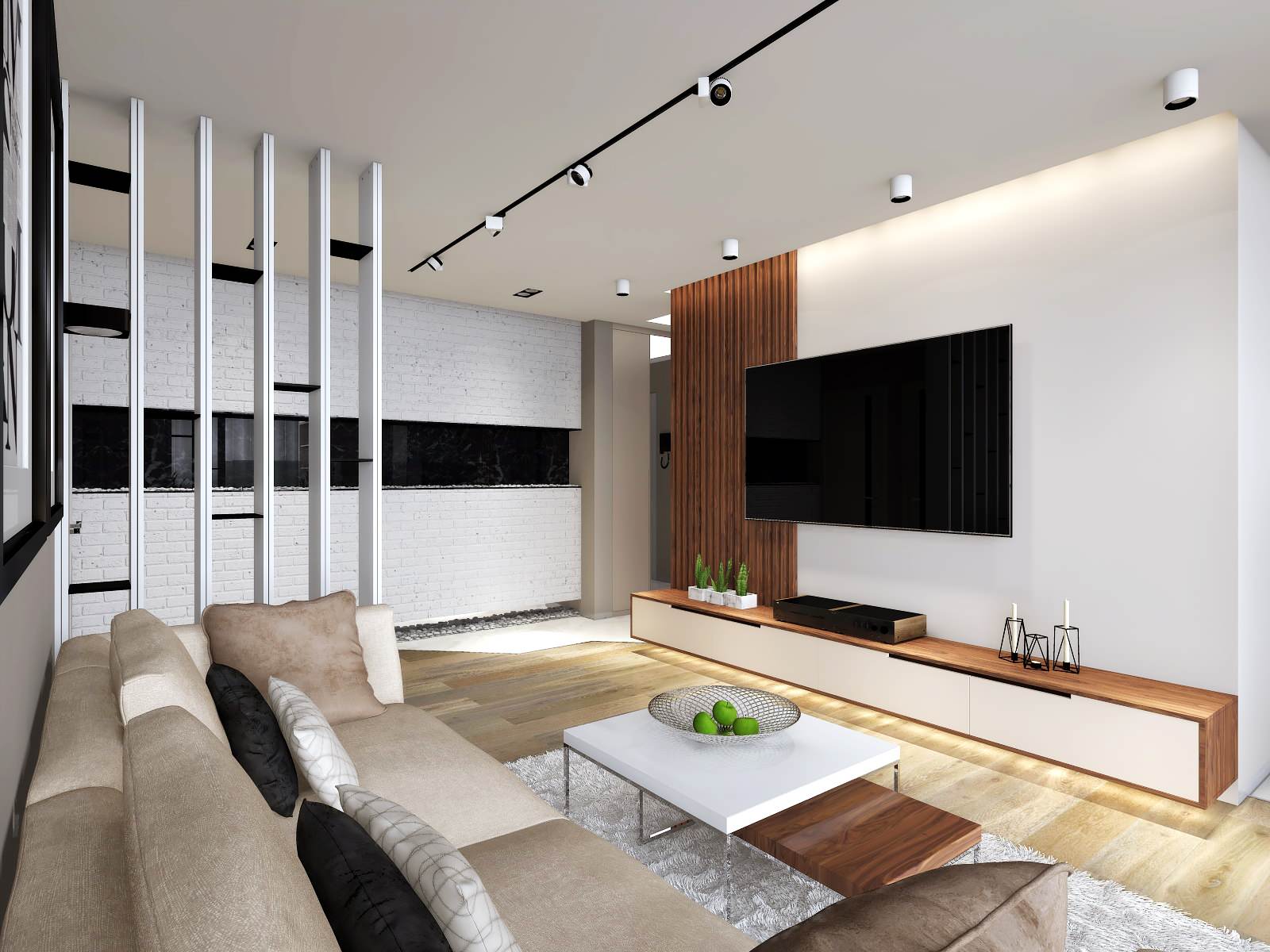 Кухня-гостиная в современном стиле