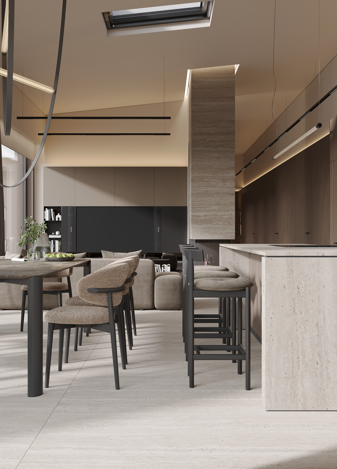 Интерьер дома, 9 просека, 240м2