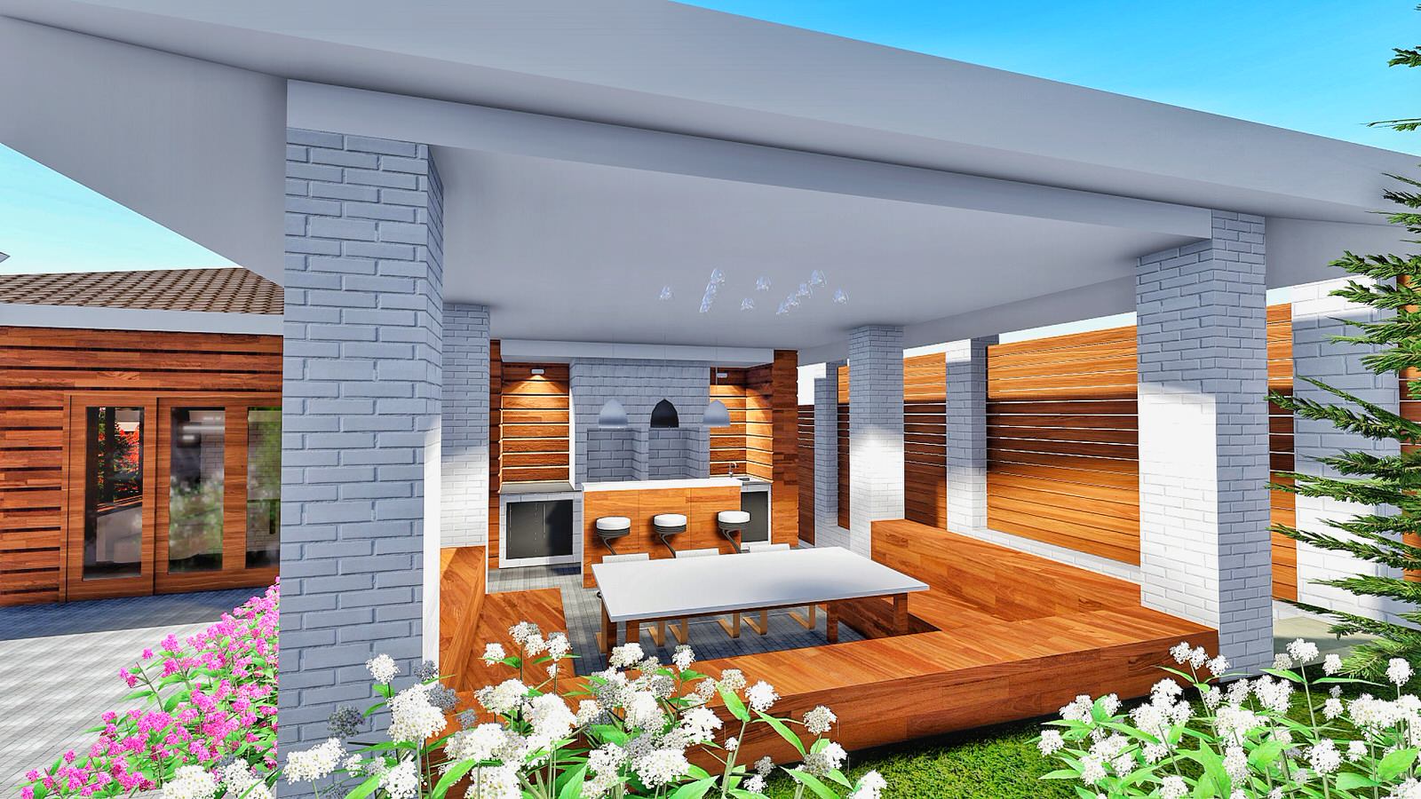 Ландшафтный дизайн Иркутск п. Марково