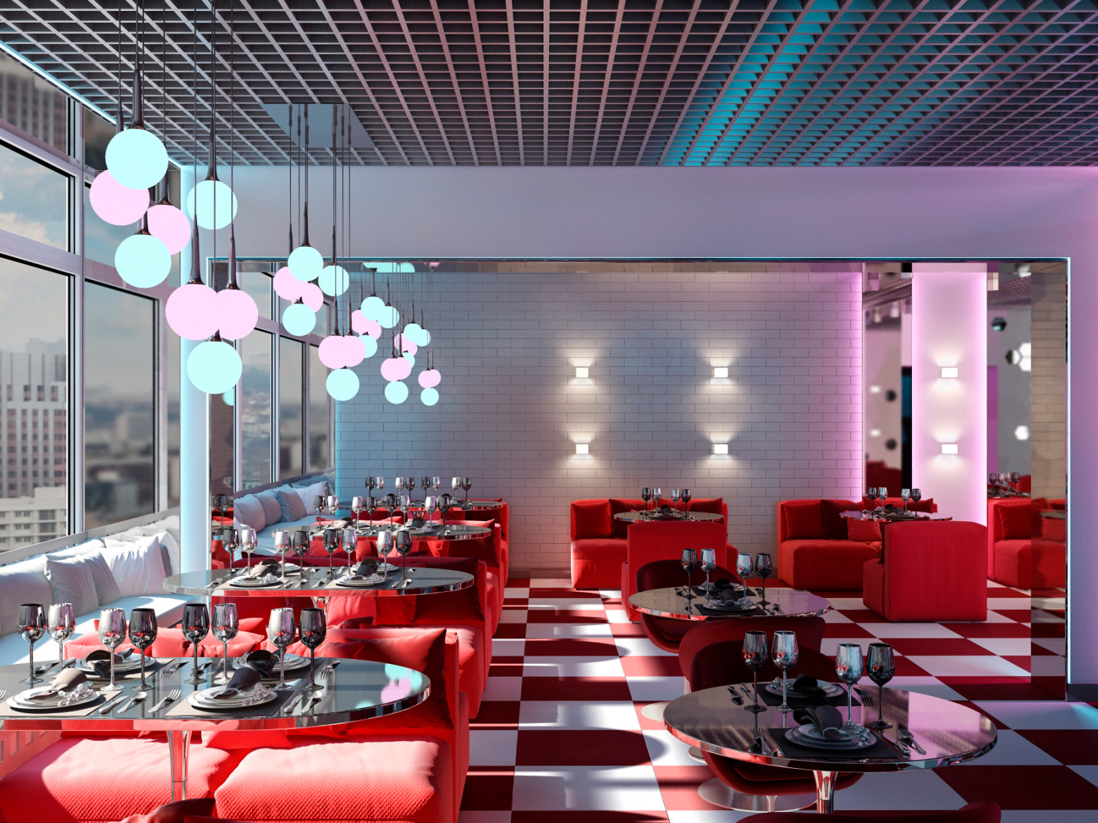 Кальянная в стиле 50х годов