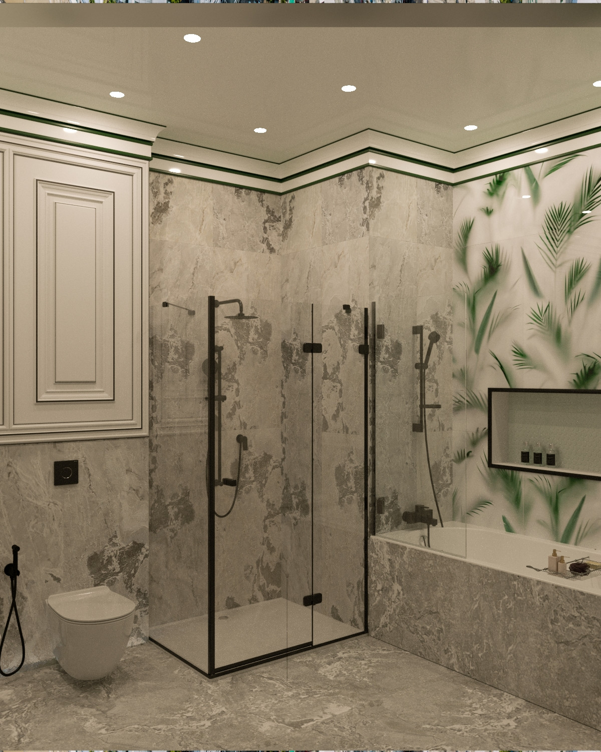 Ванная ЖК Суббота "Пальмовая ветвь"