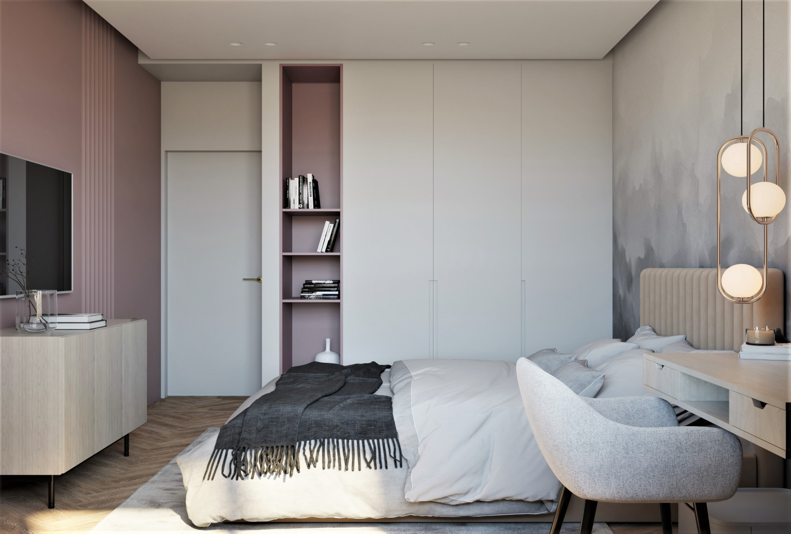 Двухкомнатная квартира площадью 66,3 м2 в ЖК Фестиваль Парк