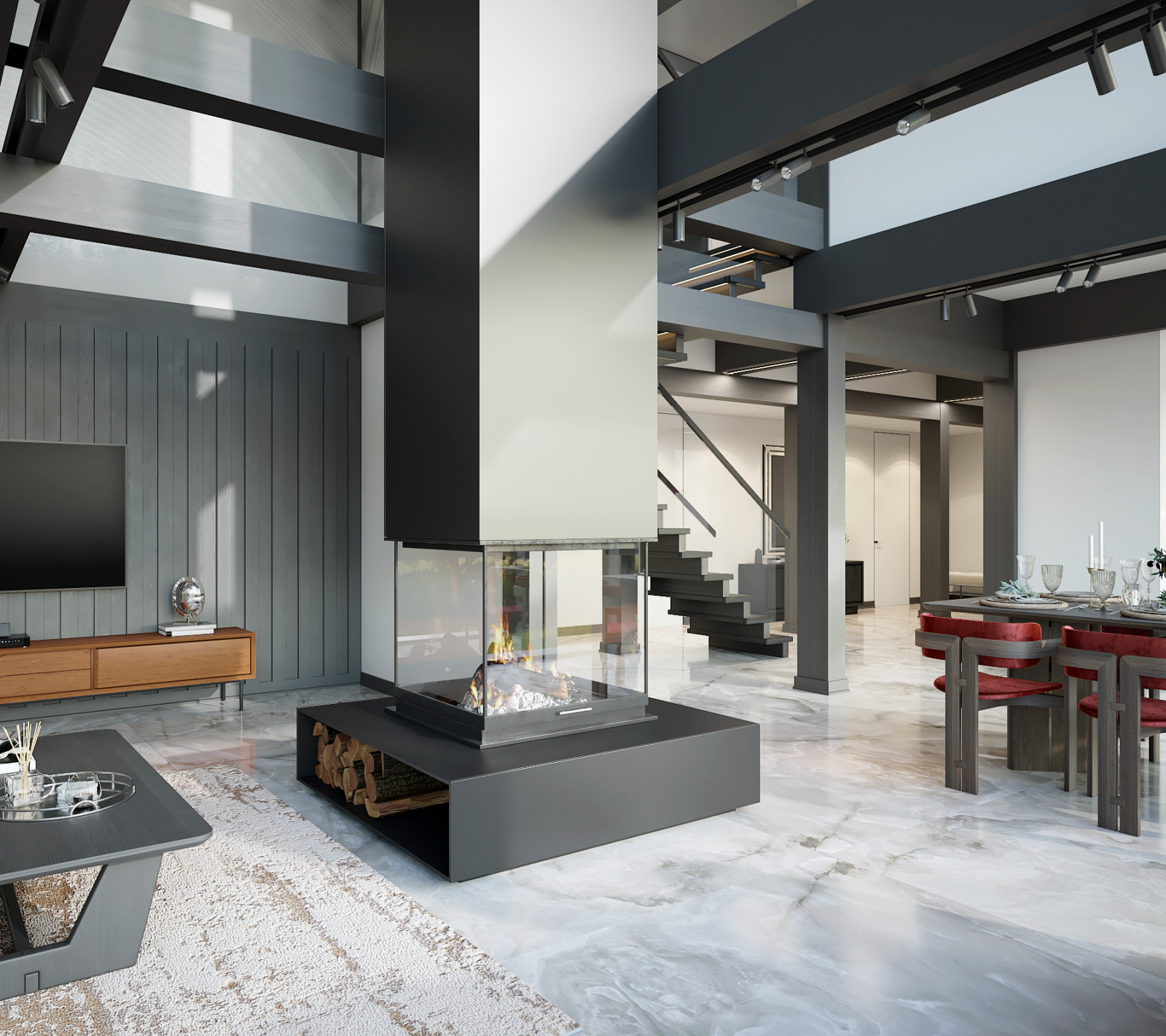 Обложка проекта: Дом фахверк первый этаж 268 м2