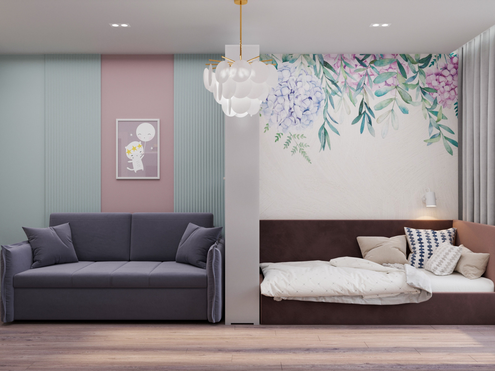 Обложка проекта: Детская для девочки в загородном доме. Кемеровская обл.