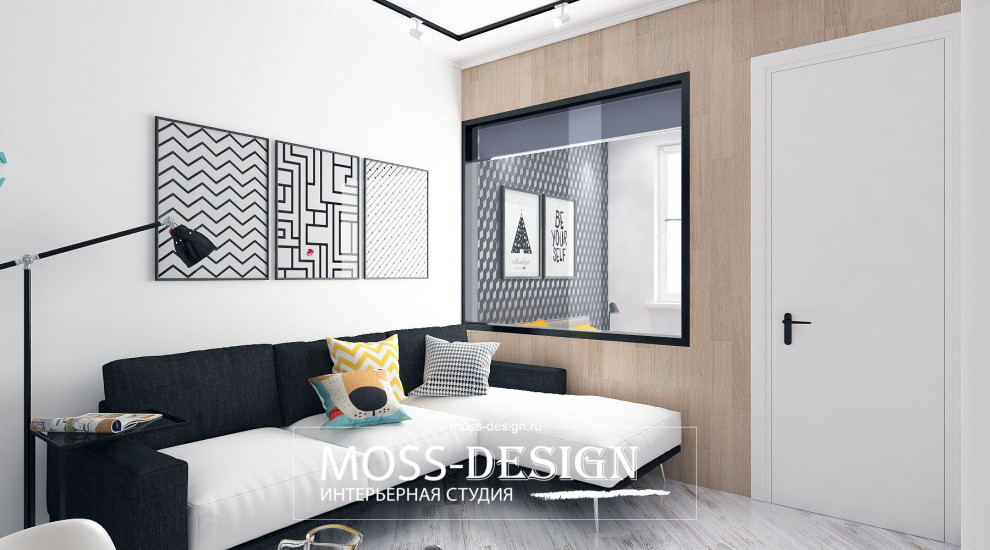 Дизайн интерьера студии 20м