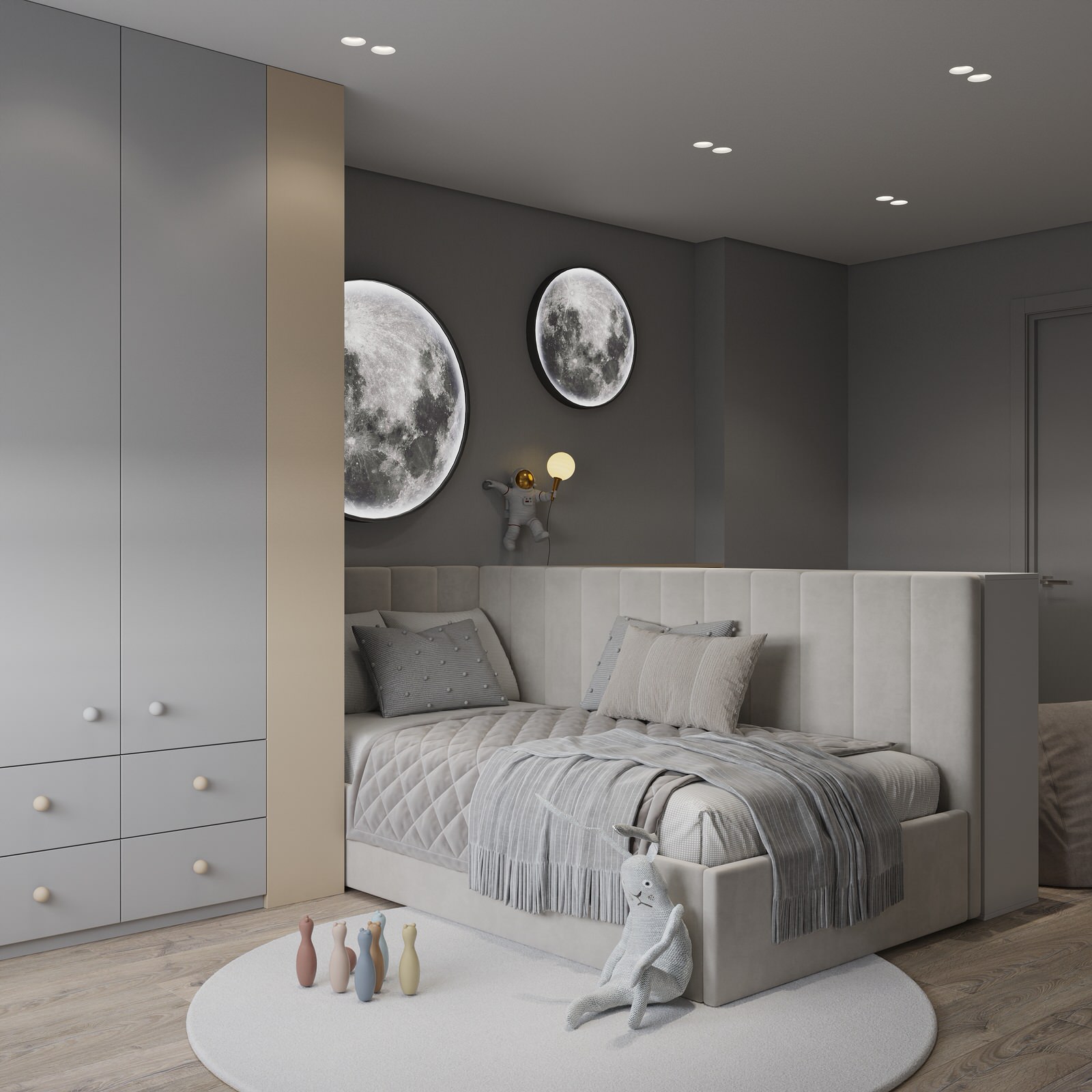 Проект квартиры для молодой семьи в Екатеринбурге.