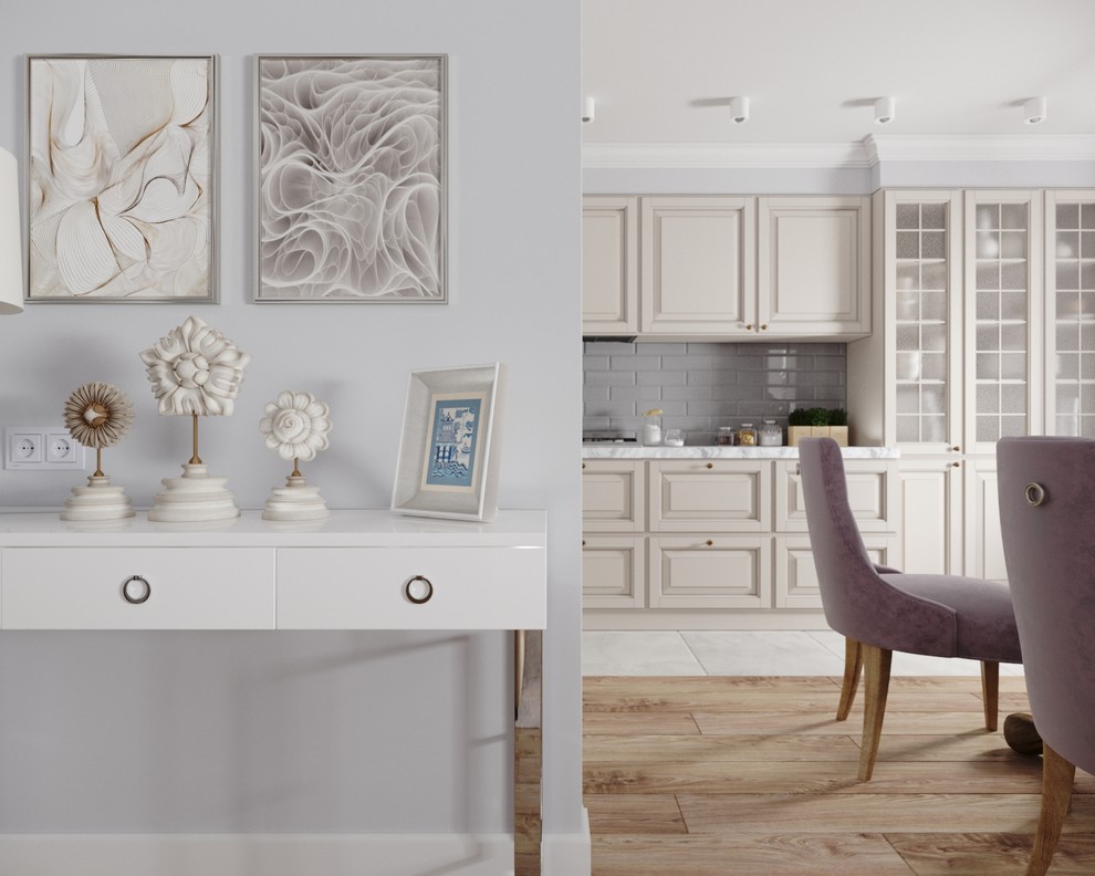 Обложка проекта: Воздушная гостиная в стиле городская классика