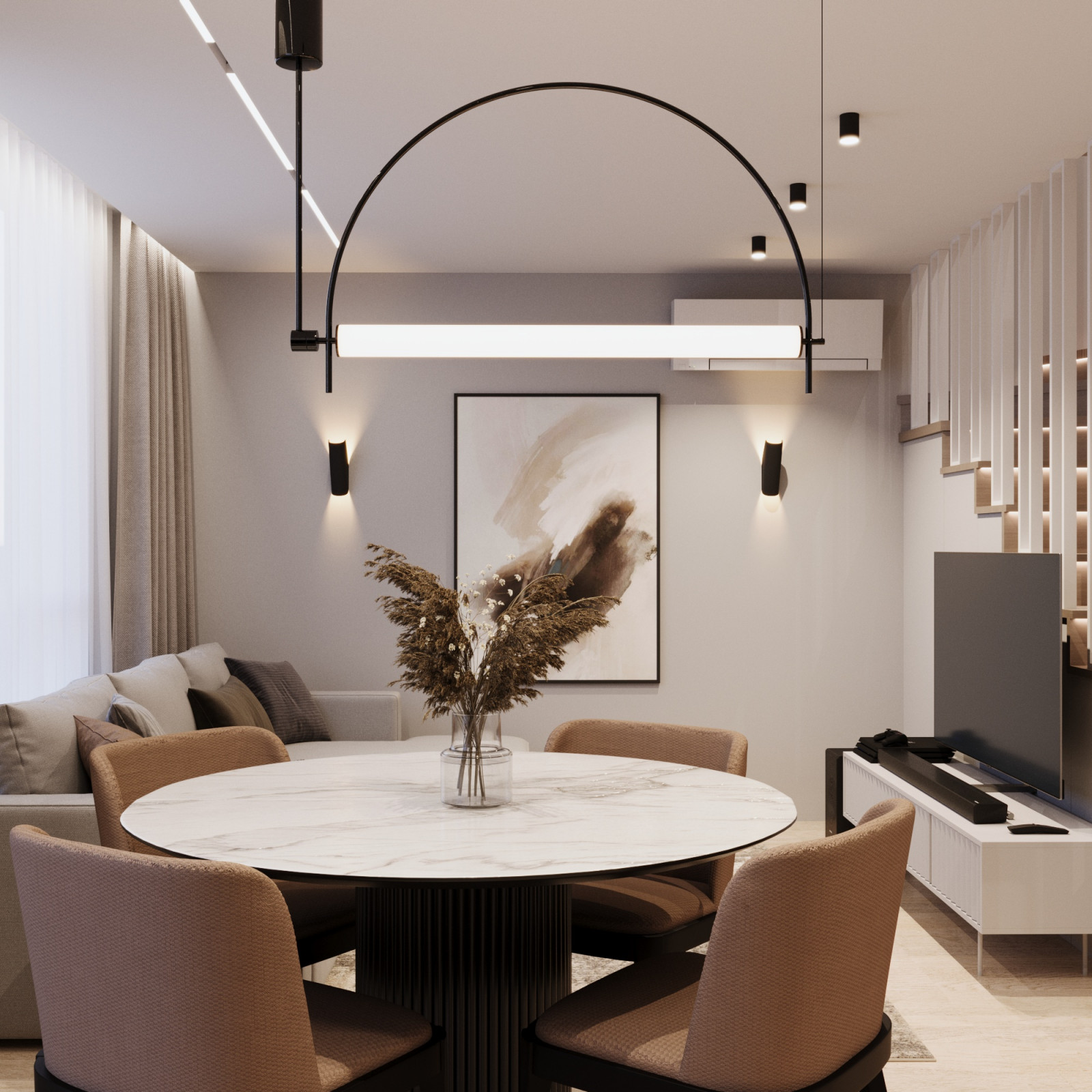 Дизайн интерьера таунхауса