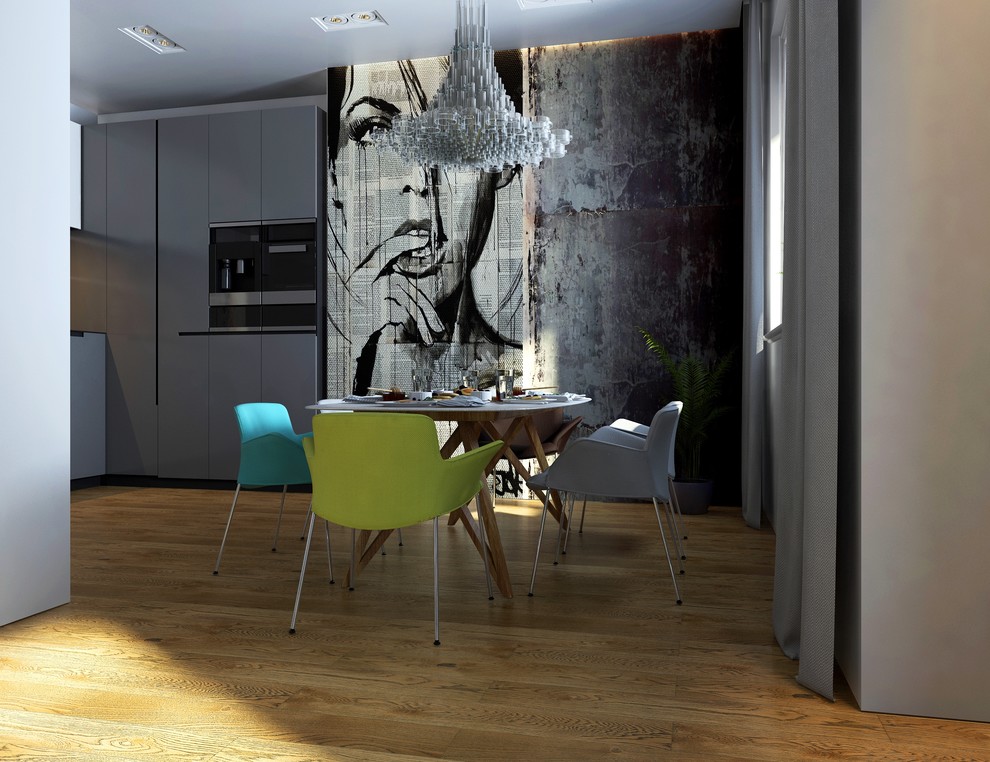 Дизайн кухни гостиной в загородном доме